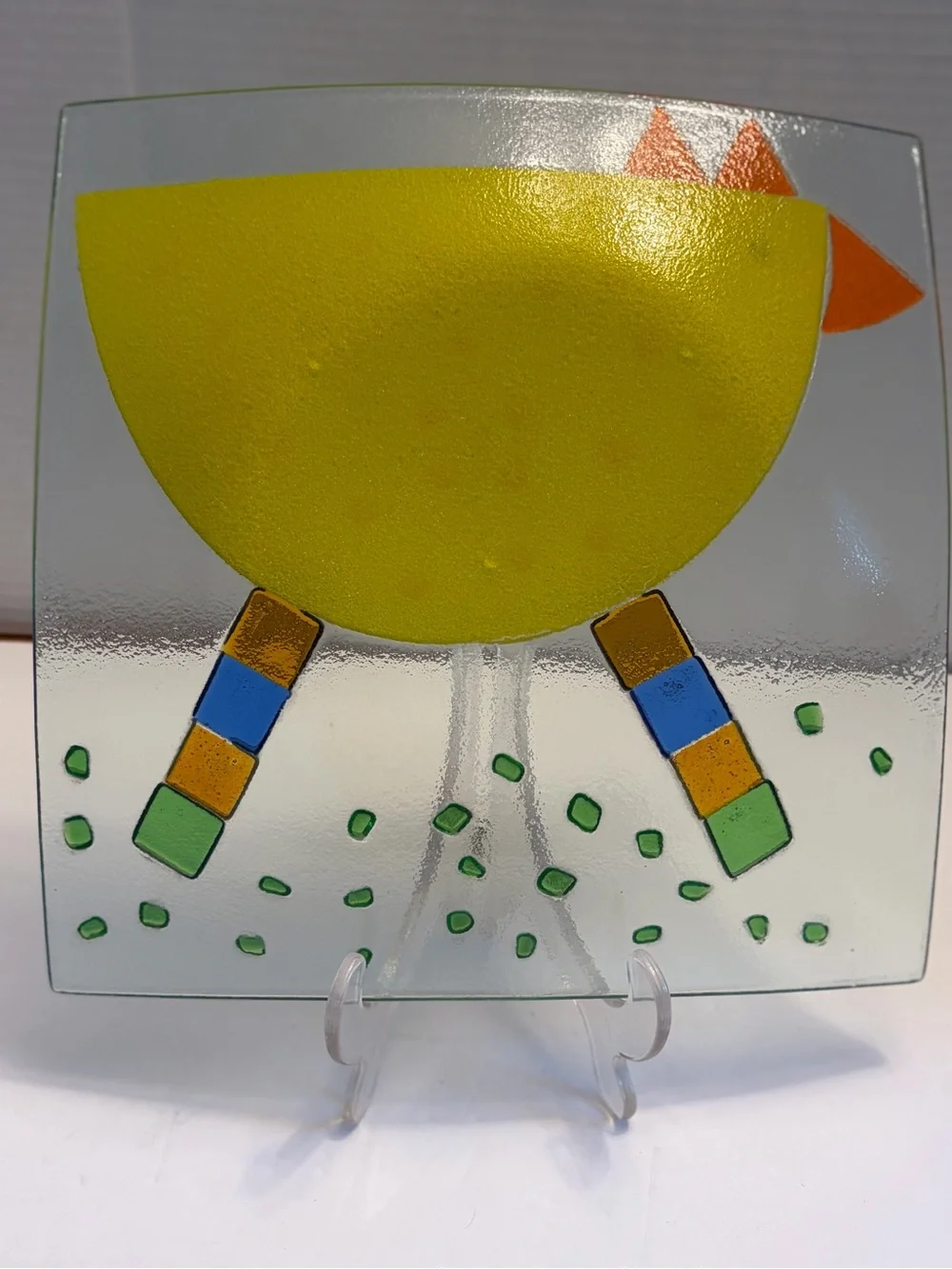Whimsical Foreside Home & Garden Fused Slumped Glass 10